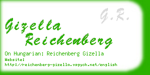 gizella reichenberg business card